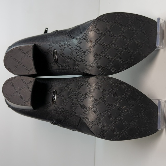 Vionic Alison Black Leather Ankle Bootie boots womans size 9W. EU 41 - Picture 13 of 16